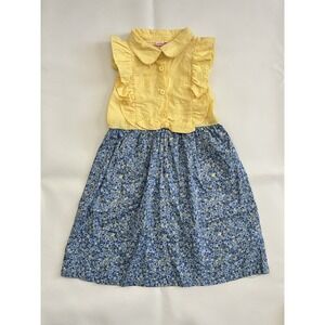 Penelope Mack Embroidery Floral Dress Bow Girl's Size 6 Cottagecore Preppy